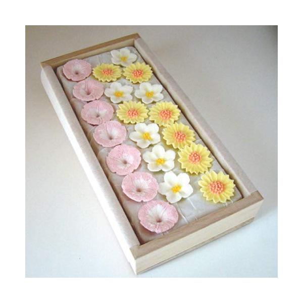 干菓子 落雁 「花暦 八月の花」ひまわり、朝顔、ほおずき 創作菓子 悠 和菓子屋悠
