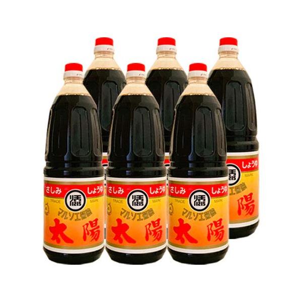マルソエ さしみ 醤油 太陽 1.8L (太陽 1.8L×6本)