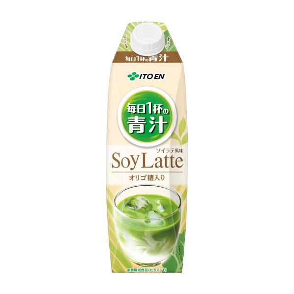 他サイト： 伊藤園 毎日1杯の青汁 ソイラテ風味 キャップ付き 紙パック 1L ×6本の商品画像