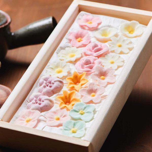 干菓子 落雁「華やぎ」 【母の日】【母の日ギフト】【創作菓子 悠】10種類20ケ入【和菓子詰合せ】【和菓子】【お歳暮】【お年賀】