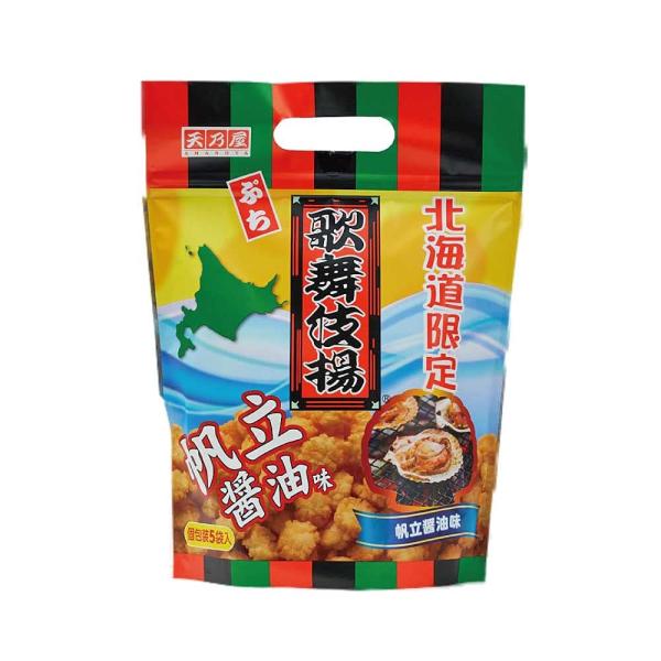 北海道限定　天乃屋 AMANOYA ぷち　歌舞伎揚　帆立醤油味　米菓　85ｇ（17ｇｘ5袋）　個包装