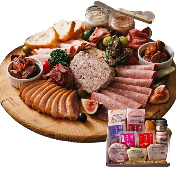 Butz Delicatessen（家飲み・オードブルセット ギフト箱入り包装） 12品セット おつまみ パテ 合鴨 砂肝 牛タン ポークリエット レ