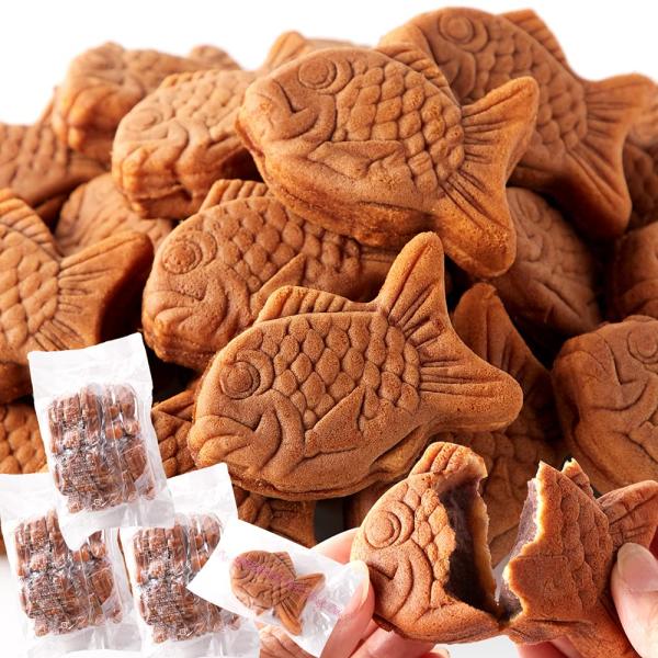 天然生活 たい焼き 30個 (10個×3袋) あんこ やわらか ミニ 鯛焼き 和菓子 大容量 個包装 おやつ スイーツ 菓子