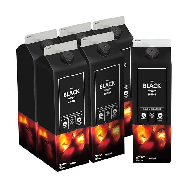 他サイト： by Amazon ドトールコーヒー アイスコーヒー 紙パック ダークロースト 1L×6本の商品画像