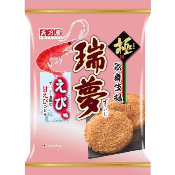 天乃屋 歌舞伎揚 瑞夢えび味6枚×6袋 名倉商事