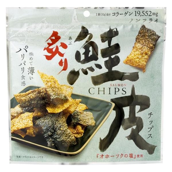 MD 炙り鮭皮チップス 32g×4袋