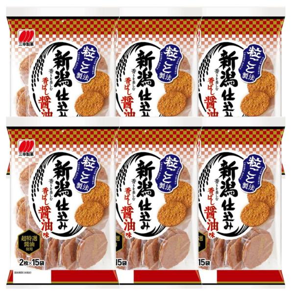 三幸製菓 新潟仕込み 香ばし醤油味 30枚×6袋