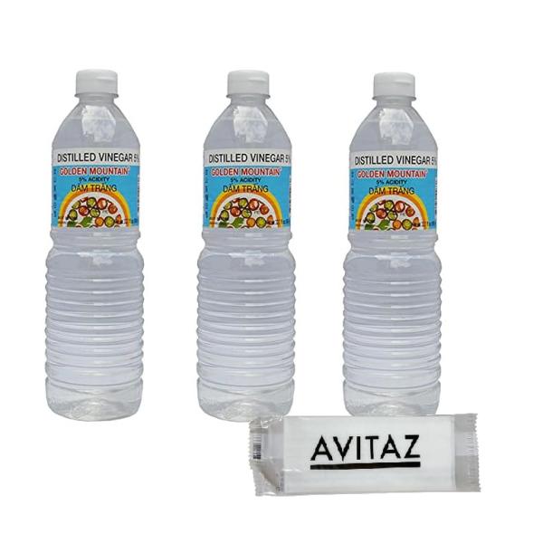 ゴールデンマウンテン ビネガー 1000ml×3個 食酢 Golden Mountain Distilled Vinegar 金山蒸留白醋