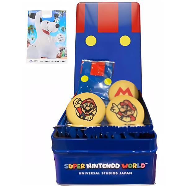 【ユニバーサルスタジオジャパン USJ 限定】マリオ コスチュームカンクッキー スーパー ニンテンドー ワールド お土産 お菓子 ユニバ グッズ プレ