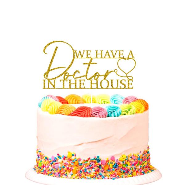 SWEETTALA We Have A Doctor in the House ケーキトッパー、おめでとうドクターケーキピック、ハッピー卒業式、202