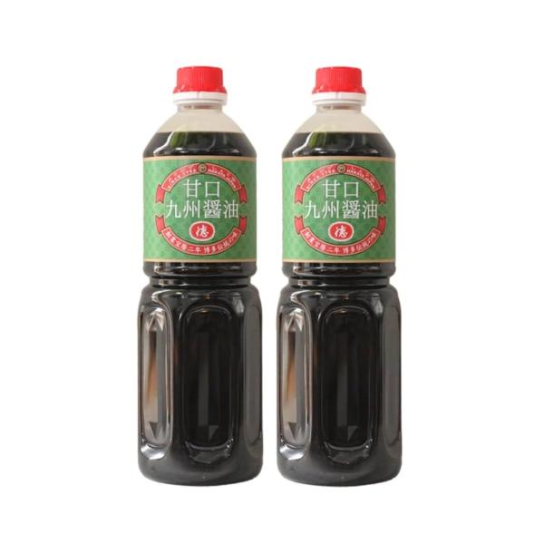 タケシゲ 徳 まろやか九州醤油 1L×2本 減塩 調味料 あっさり しょうゆ 和食