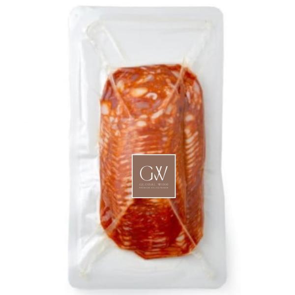 〈Global Wish〉 スペイン産 熟成 サラミ 4ヶ月 熟成、国内スライス200g 冷凍保存Premium Spanish Salami ? A