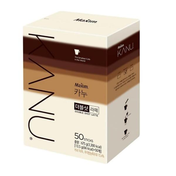 Maxim Kanu カヌーダブルショットラテコーヒー13.5g x50スティック [並行輸入品]