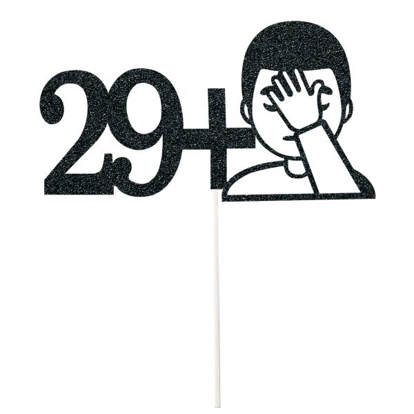 30歳の誕生日ケーキトッパー 彼または彼女用 ? 面白い29+ フェイスパームトッパー ? ダーティサーティケーキデコレーション メンズ レディース