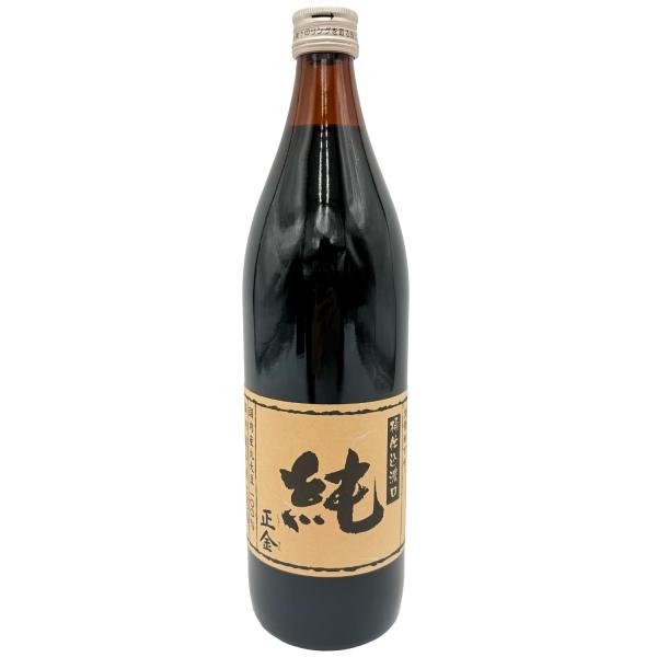 正金醤油 桶仕込こいくち 純 900ml瓶 x 1 半年熟成 凝縮した味わい