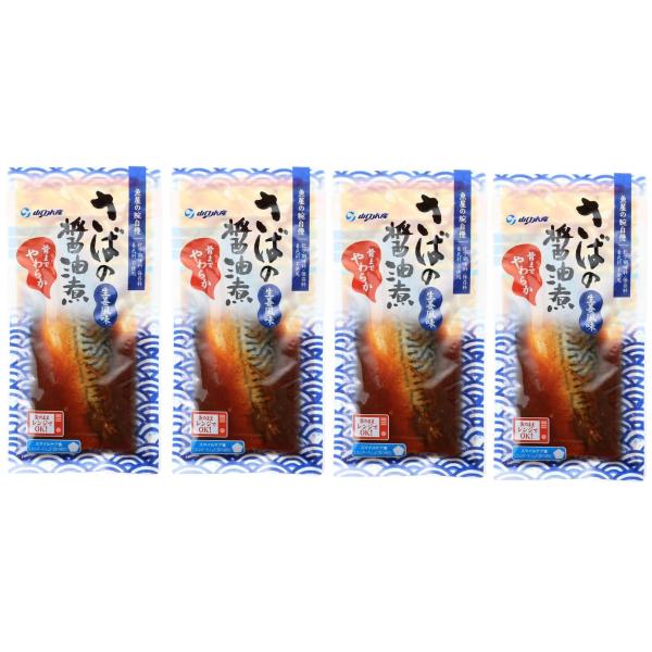 山口水産 魚屋の腕自慢 さばの醤油煮 100g×4個 生姜風味 常温保管