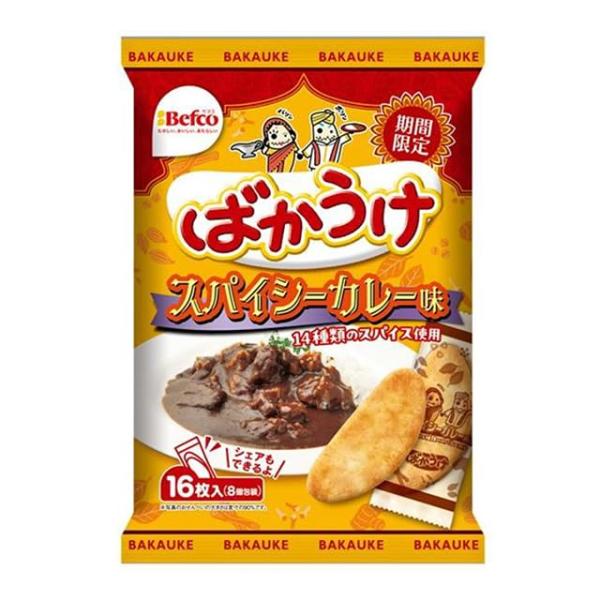 栗山米菓 ばかうけ スパイシーカレー味 16枚×12袋