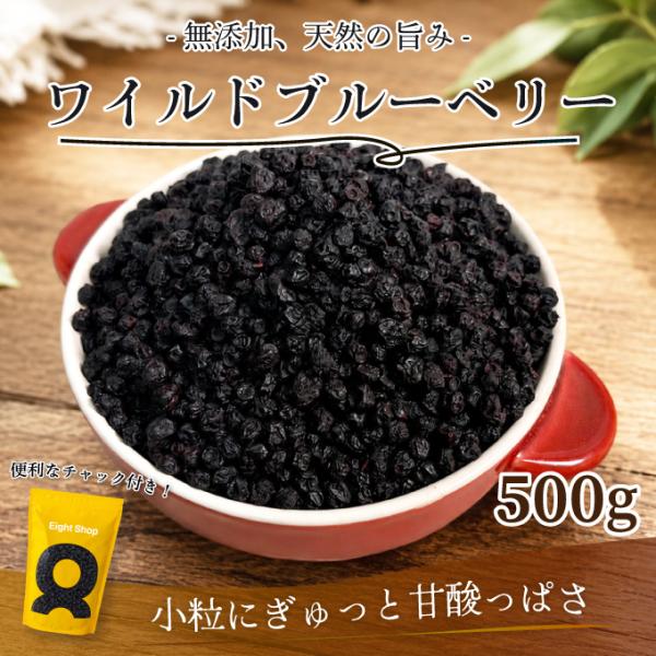 ワイルドブルーベリー 500g ドライフルーツ ドライブルーベリー 野生種 小粒 ドライフルーツ ヨーグルト グラノーラ チャック付き dried blueberry 超PayPay祭