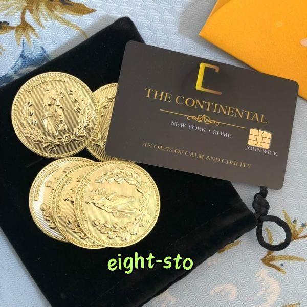 ジョンウィック 　ホテルカード・金貨5枚・裁決のコイン・血の誓印コインセット JOHN WICK コレクターズセット（血の誓印・金貨・裁定人コイン