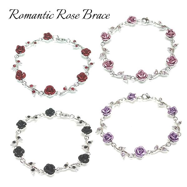 バラ ローズ ブレスレット バングル 薔薇 フラワー キラキラ 5aedcdb7332e3aa5c6517410142e13