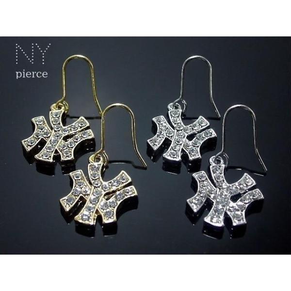 ピアス NY ニューヨーク New York ゴールド シルバー