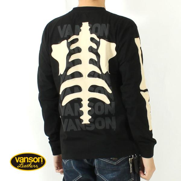 新品vanson バンソン　人気のスカル✖️ヒューマンボーン＆ファイヤーXL Amazon | [バンソン] ヒューマンボーン刺繍 裏フリース