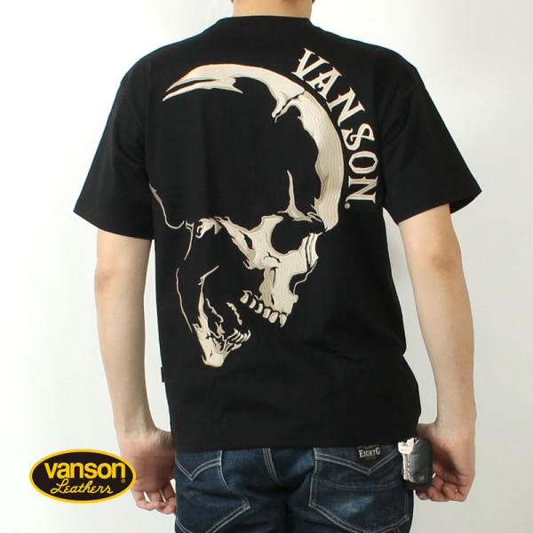 VANSON（バンソン） Tシャツ BIGスカル 2025春夏 新作 NVST-2506