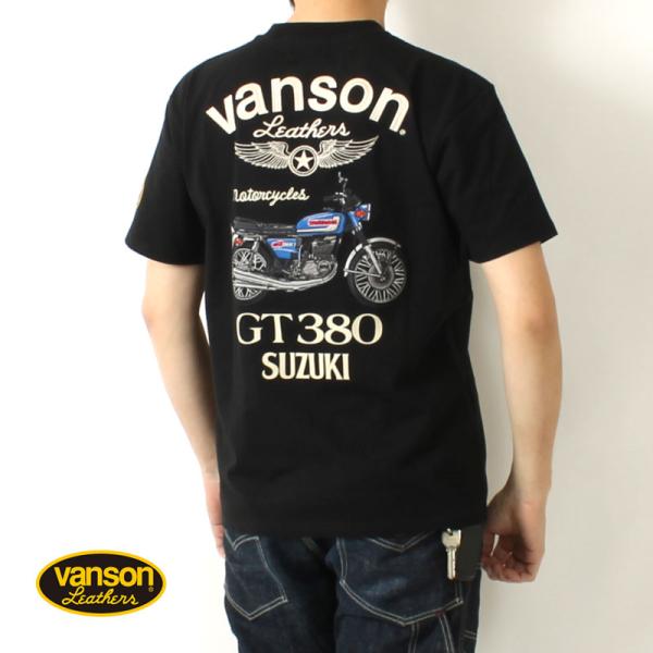 VANSON バンソン Tシャツ スズキコラボ GT380 サンパチ 2024春夏