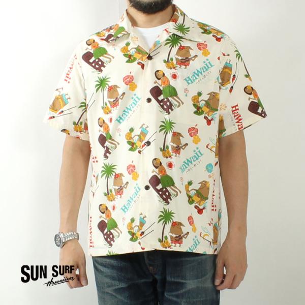 SUN SURF サンサーフ アロハシャツ アンクルトリス ハワイへ行こう