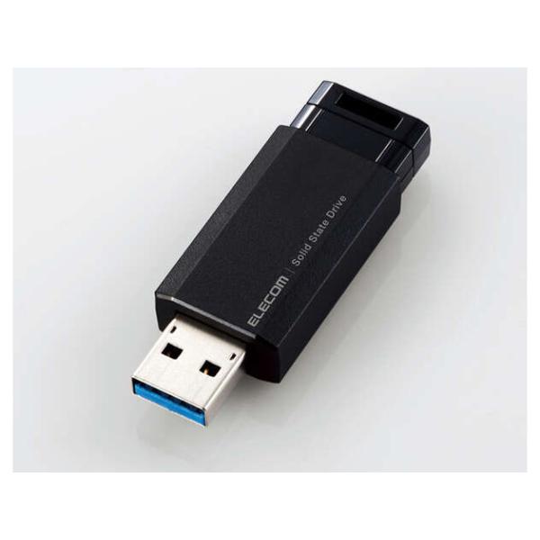 エレコム ESD-EPK0250GBK 外付けSSD スティック型 ESD-EPKシリーズ 250GB USB 3.2 Gen 2対応 超小型 ノック式 USBメモリサイズ ブラック 新品 送料無料