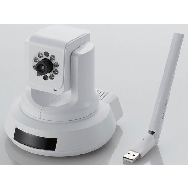 ELECOM NCC-EWNP100WH Wi-Fiネットワークカメラ 2台ST ELECOM NCC-EWNP100WH Wi-Fiネットワークカメラ 2台ST