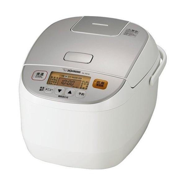 象印　マイコン炊飯ジャー　1升炊き　黒厚釜　ホワイト　NL-DS18 極め炊き 象印 NL-DS18-WA マイコン炊飯ジャー 1升炊き ホワイト
