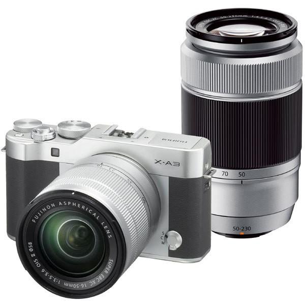 FUJIFILM 富士フイルム X-A3 ダブルズームレンズキット シルバー