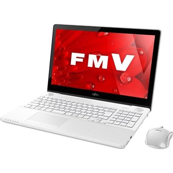 富士通 FUJITSU FMVA77B1W ノートパソコン LIFEBOOK AH77/B1 15.6型