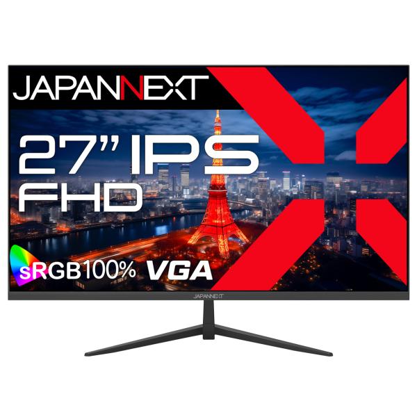 JAPANNEXT JN-IPS271FHD 液晶モニター 27インチ IPSパネル搭載 フルHD 1920x1080 解像度 HDMI1.4x1 ブラック 新品 送料無料
