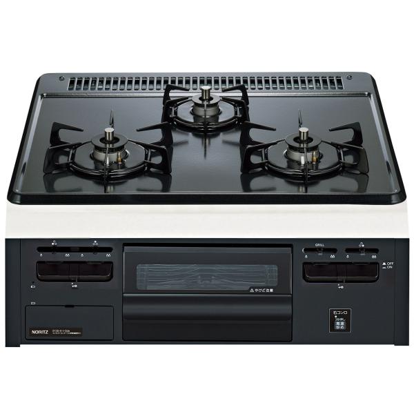 ノーリツ N3GV2RVQ1 LP メタルトップ ガスコンロ 無水片面焼 温度調節機能なし 60cmタイプ LPガス用 グレー 新品 送料無料 配送納期3日前後