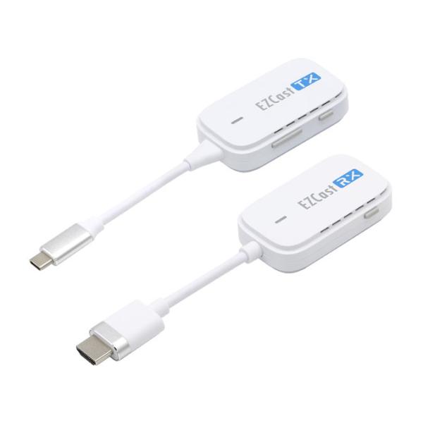 プリンストン EZCASTPOCKET-C1R1  ワイヤレスUSB-C to HDMI ホワイト 新品 送料無料