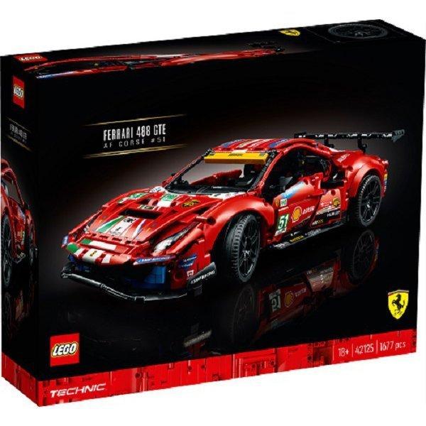 ,豊様⑅23 LEGO 42125 テクニック フェラーリ 488 GTE AF コルセ #51 新品