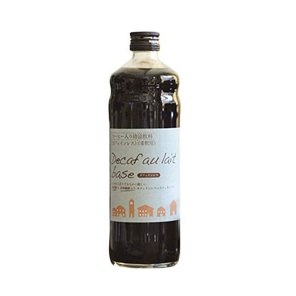 辻本珈琲 デカフェオレ ベース 600ml [加糖 ] 1本 希釈タイプ カフェインレス リキッド 珈琲 アイス カフェオレ カフェオレの素 食物繊維