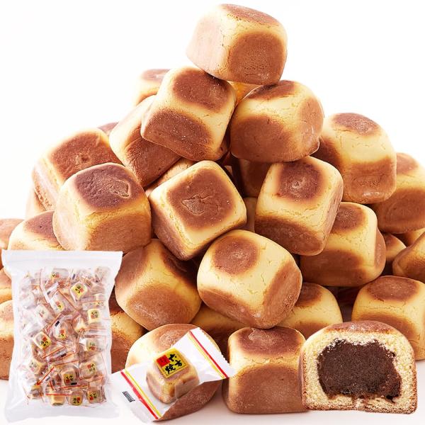 天然生活 六方焼 (1kg) 個包装 饅頭 あんこ こしあん 和菓子 おやつ スイーツ お菓子 お茶請け 大容量 どっさり あんこたっぷり