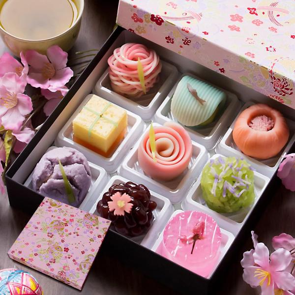 風味絶佳.山陰 母の日のプレゼント 人気 母の日ギフト スイーツ 和菓子 出雲国の九撰 上生菓子詰合せ（友禅化粧箱入り） 春季限定 お菓子 高級 食べ