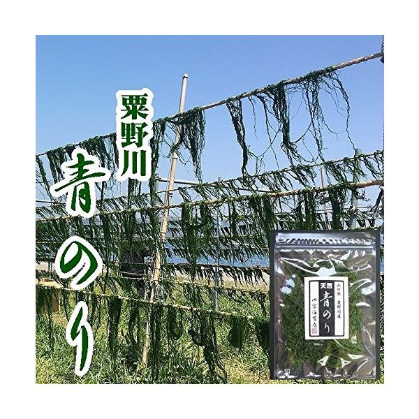 内富海苔店 粟野川のすじ青のり原藻8ｇ【メール便】【希少】【下関市豊北町】【山口県】