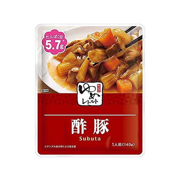 減塩 食品 キッセイ ゆめシリーズ 酢豚 レトルト 140g×２袋セット 塩分 たんぱく質 リン カリウム にも配慮