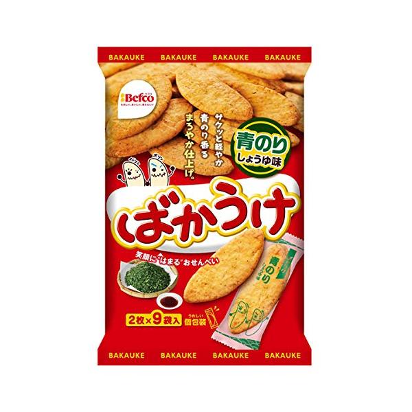 栗山 ばかうけ青のり 18枚×12個入り (1ケース)