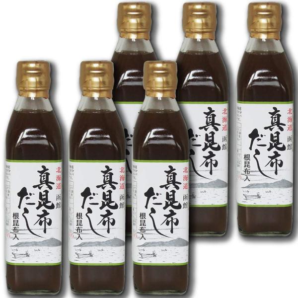 ヤマチュウ食品 真昆布だし 根昆布入300ml×6本