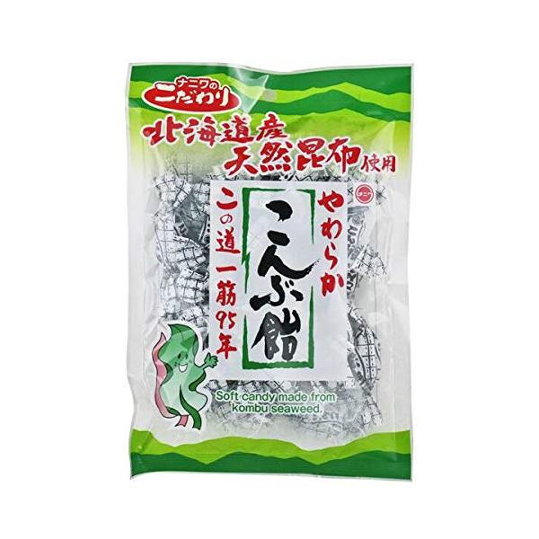 浪速製菓 やわらか こんぶ飴 150g 2袋