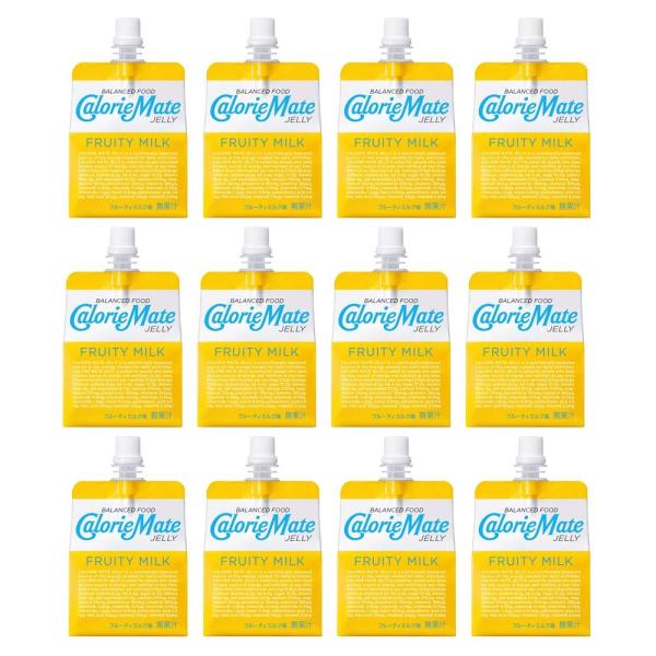 他サイト： カロリーメイト 大塚製薬 カロリーメイト ゼリー フルーティ ミルク味 215g ×12袋の商品画像