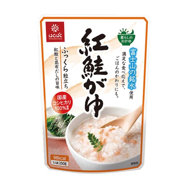 他サイト： はくばく おかゆ 紅鮭がゆ 250g×8袋の商品画像