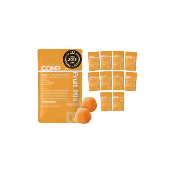 COMP Gummy TB (v.3.0 500g 2,000kcal 10袋1箱) 完全食 グミ UHA味覚糖共同開発 たんぱく質 必須アミノ酸 必