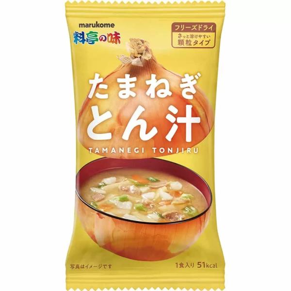 他サイト： マルコメ フリーズドライ 顆粒 料亭の味 とん汁 即席味噌汁 1食×10個 熱中症対策・栄養補給にも みそ汁 インスタントの商品画像